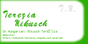 terezia mikusch business card
